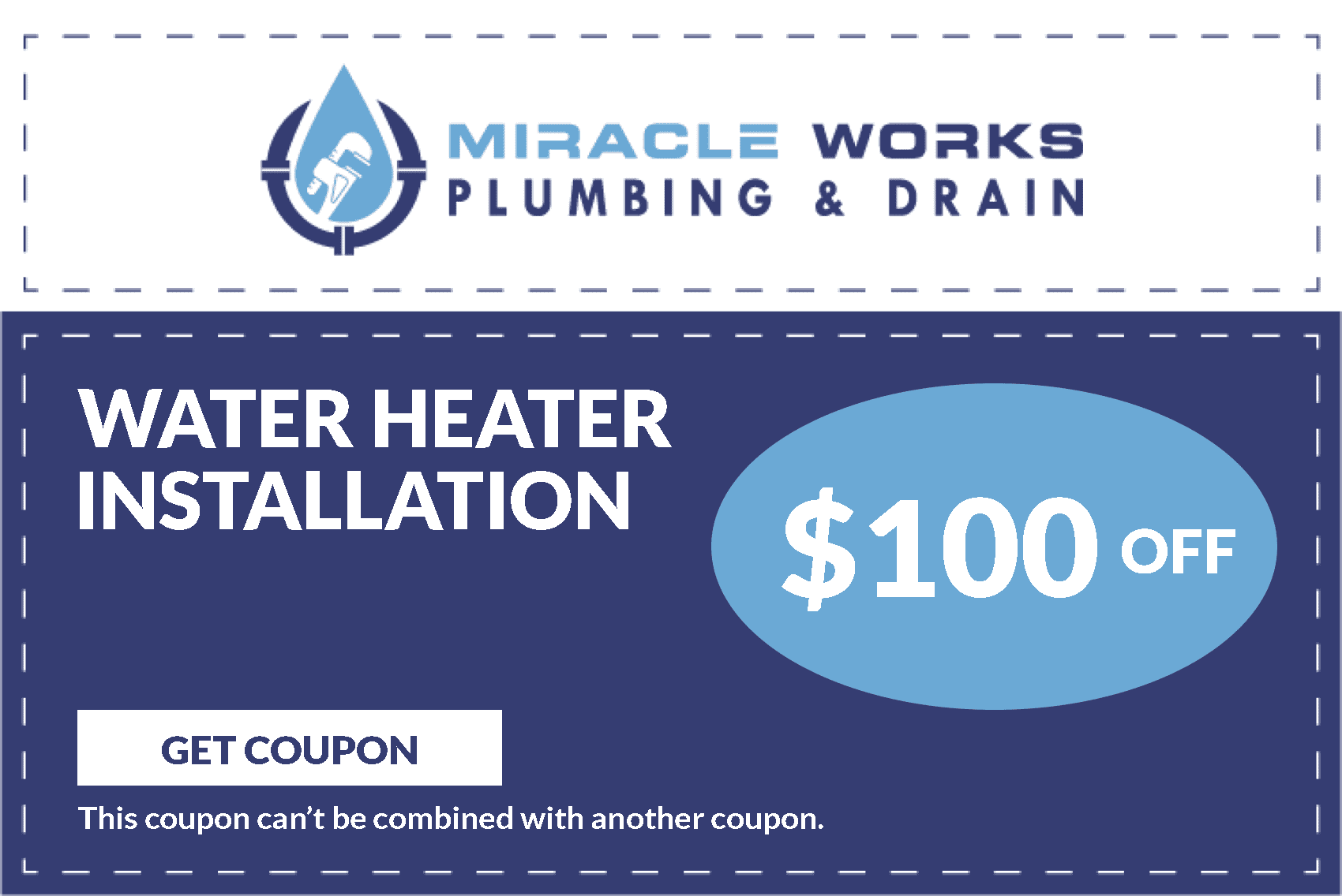 Water Heater Insatallation Coupon