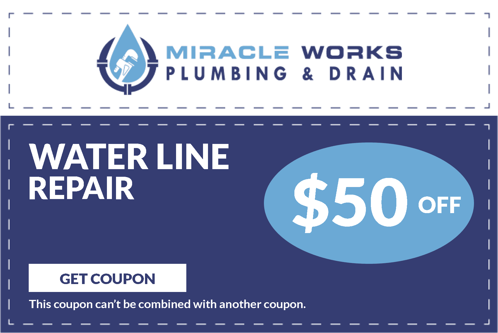 Water Line Replacement Coupon